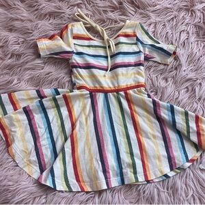 Well Dressed Wolf rainbow dancer Striped Dress